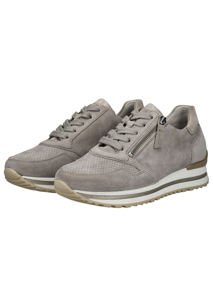 Gabor Comfort Sneaker Veloursleder Grau