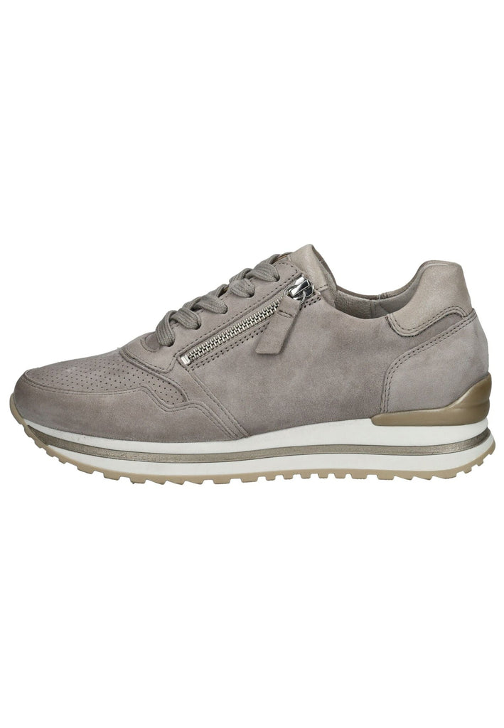 Gabor Comfort Sneaker Veloursleder Grau