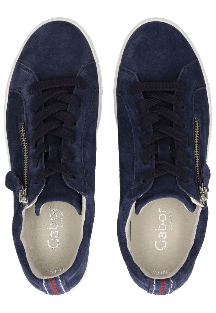 Gabor Comfort Sneaker Veloursleder Marine