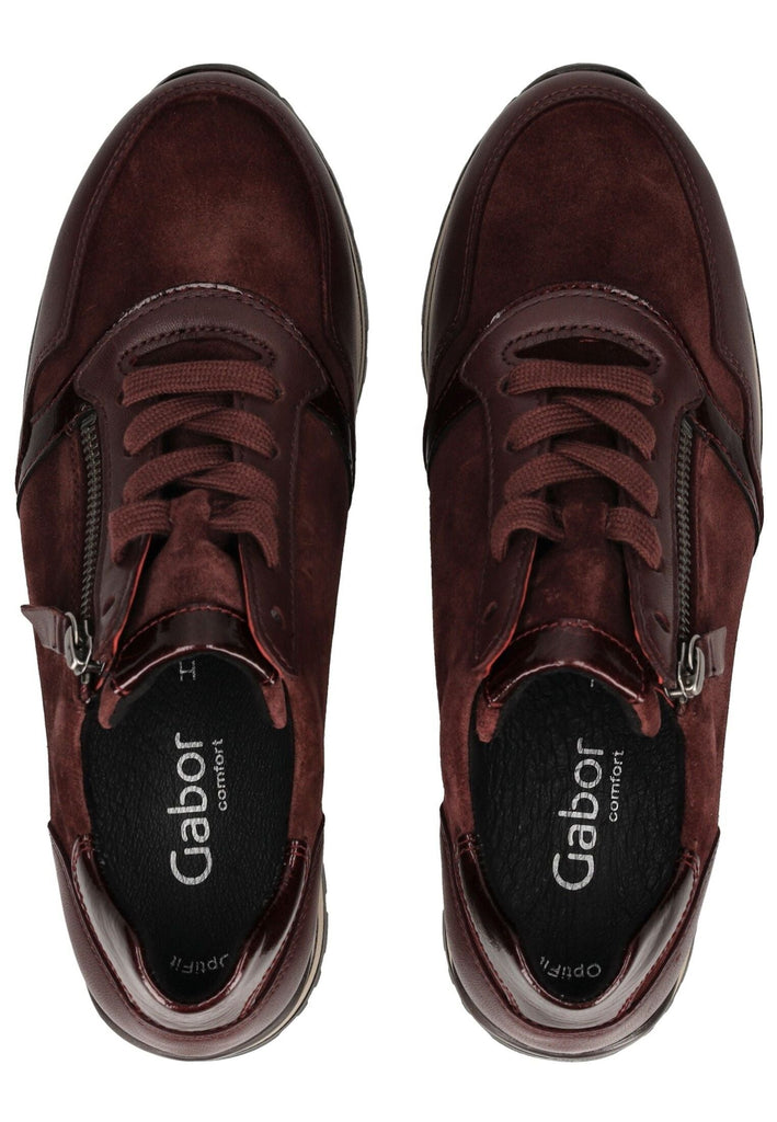 Gabor Comfort Sneaker Veloursleder Merlot
