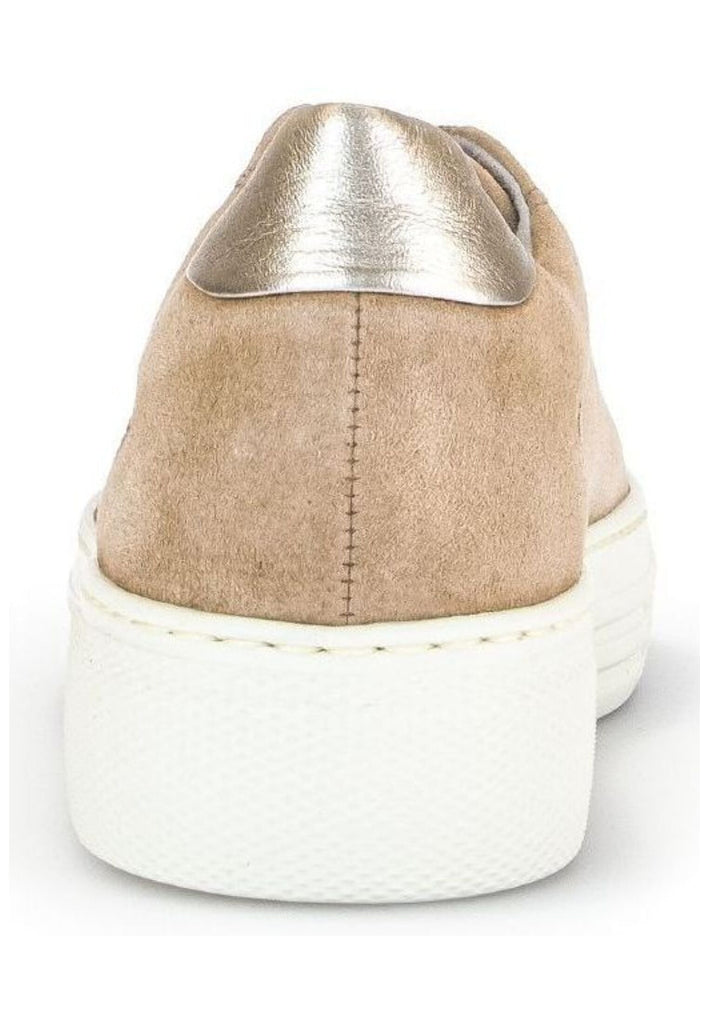 Gabor Comfort Sneaker Veloursleder Sand