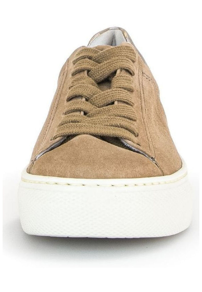 Gabor Comfort Sneaker Veloursleder Sand