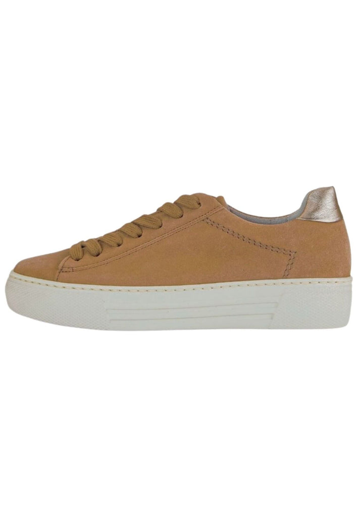 Gabor Comfort Sneaker Veloursleder Sand