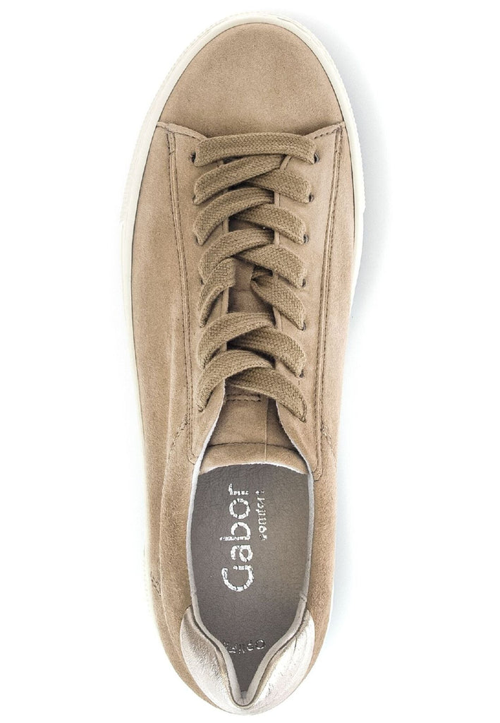 Gabor Comfort Sneaker Veloursleder Sand