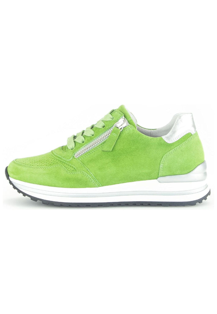 Gabor Comfort Sneaker Veloursleder/Textil Grün/Kombi