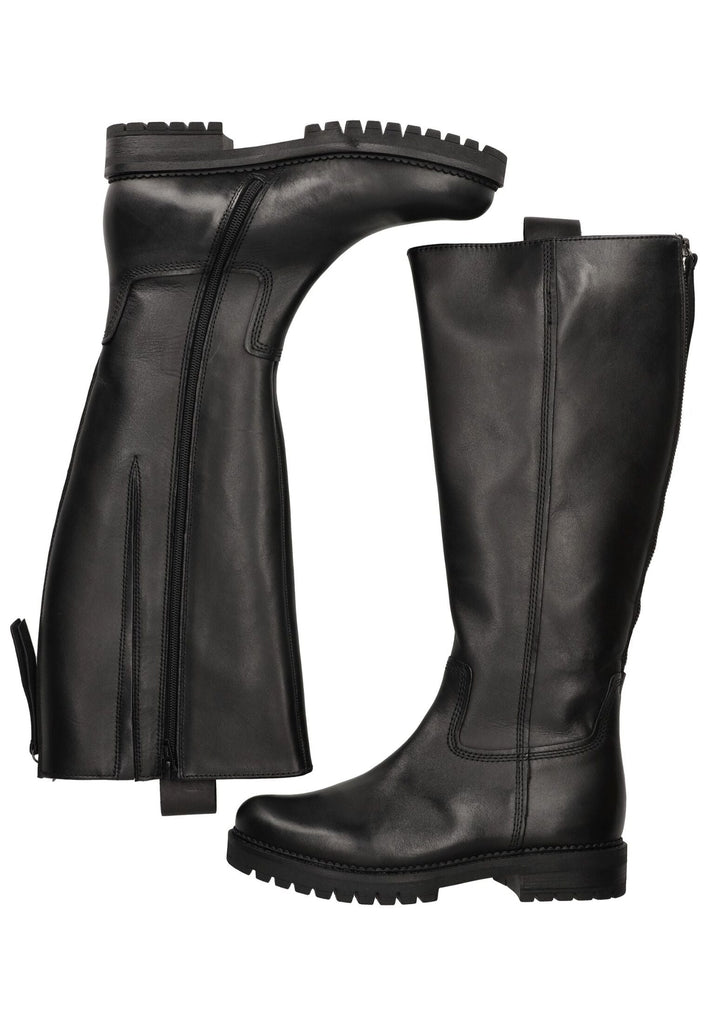 Gabor Comfort Stiefel Glattleder Schwarz