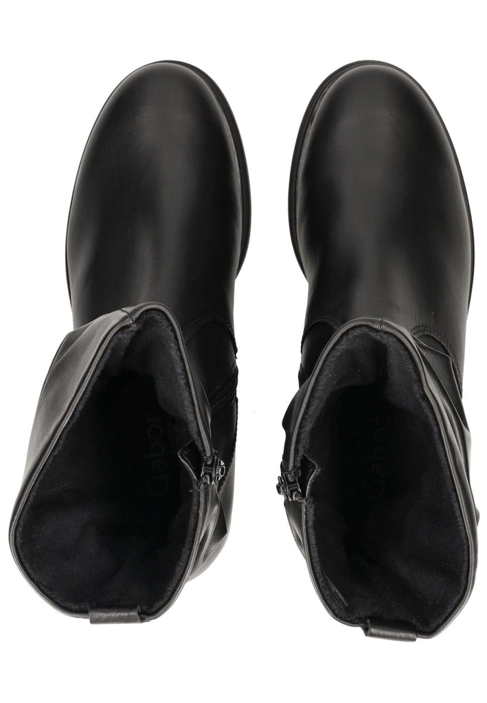 Gabor Comfort Stiefel Leder Schwarz