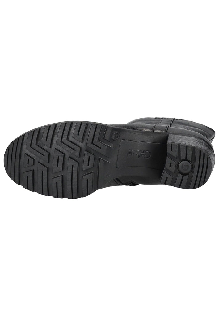 Gabor Comfort Stiefel Leder Schwarz Warmfutter