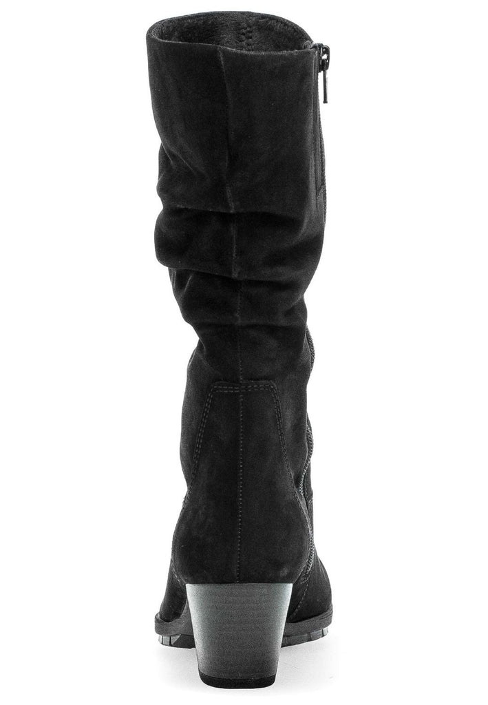 Gabor Comfort Stiefel Nubukleder Schwarz Warmfutter