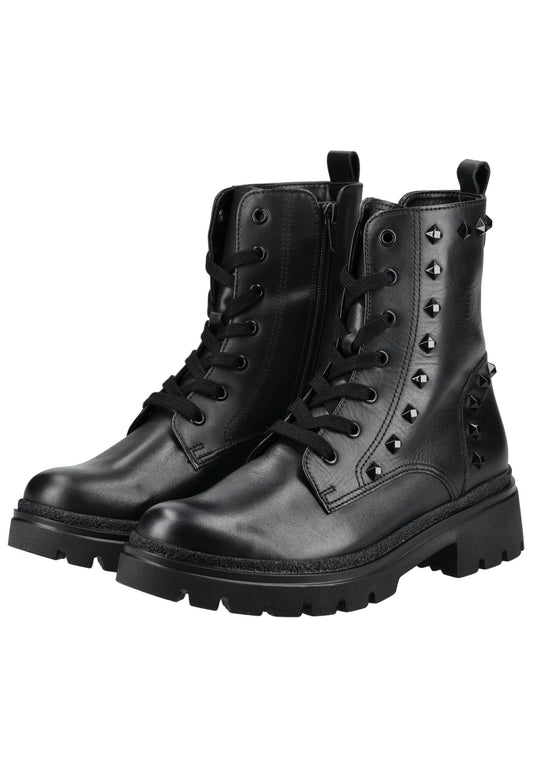 Gabor Comfort Stiefelette Glattleder Schwarz Warmfutter