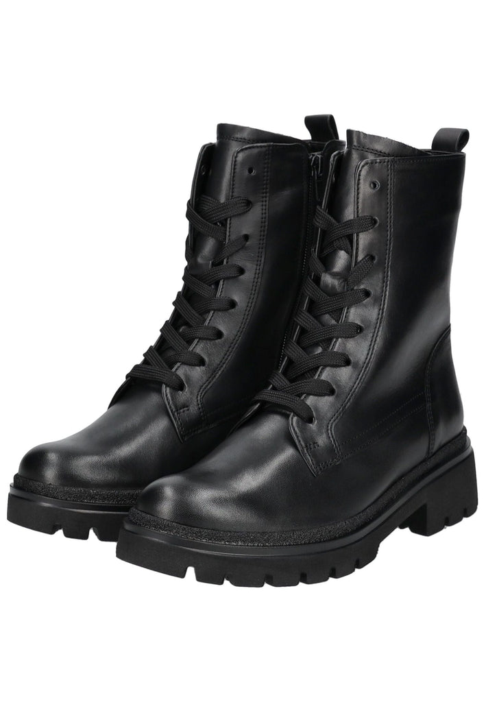 Gabor Comfort Stiefelette Glattleder Schwarz Warmfutter