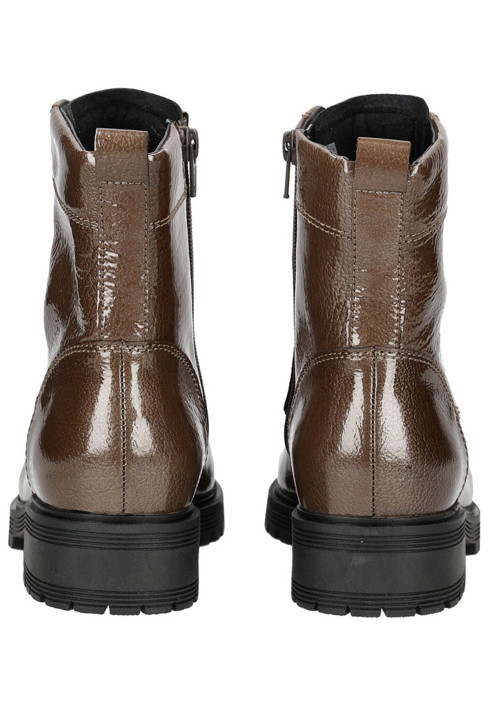 Gabor Comfort Stiefelette Leder Braun Lack