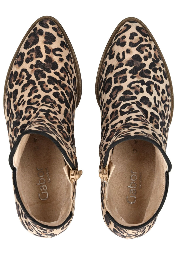 Gabor Comfort Stiefelette Leder Leopard