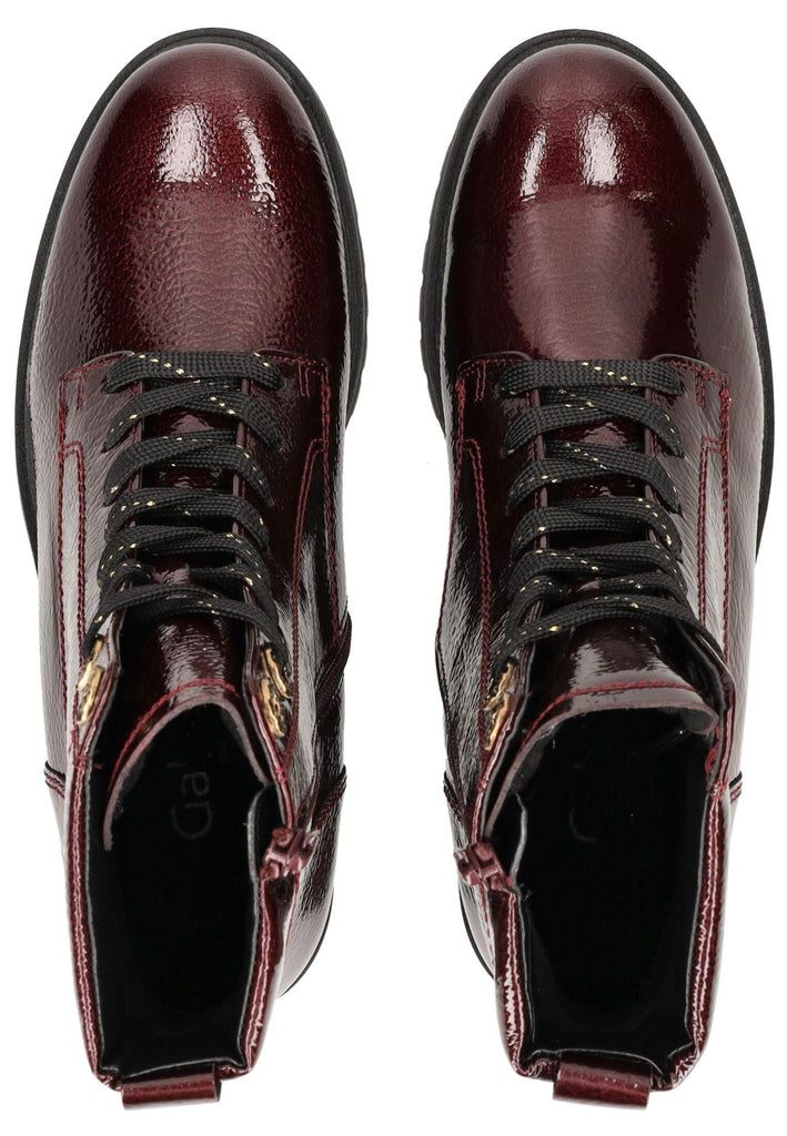 Gabor Comfort Stiefelette Leder Rot Lack