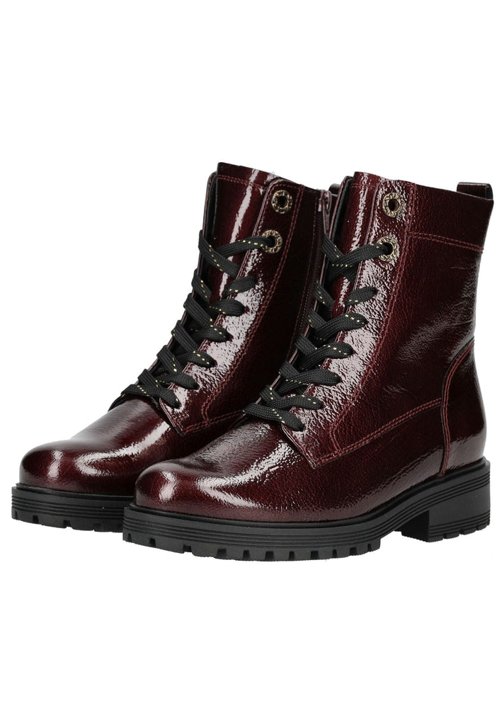 Gabor Comfort Stiefelette Leder Rot Lack