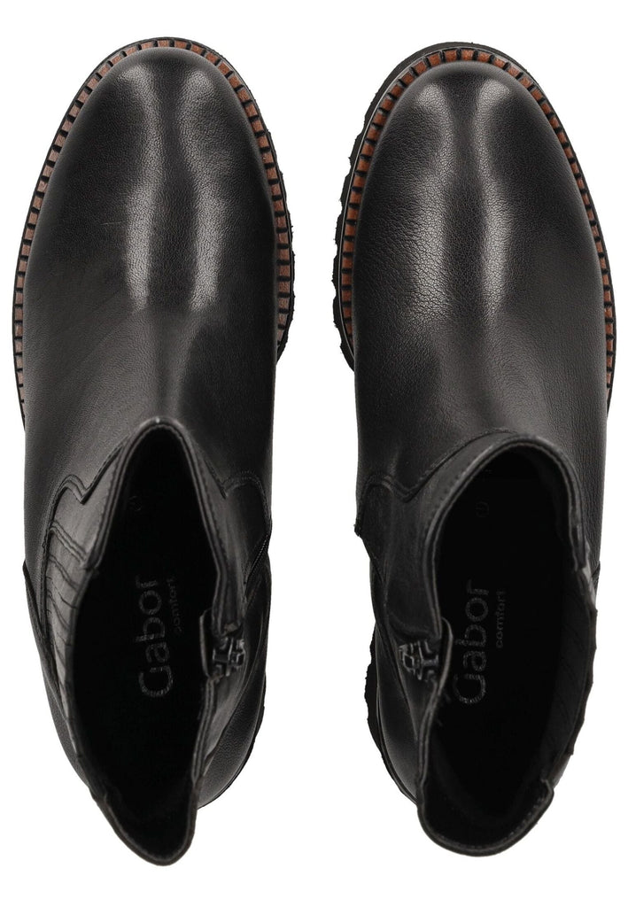 Gabor Comfort Stiefelette Leder Schwarz