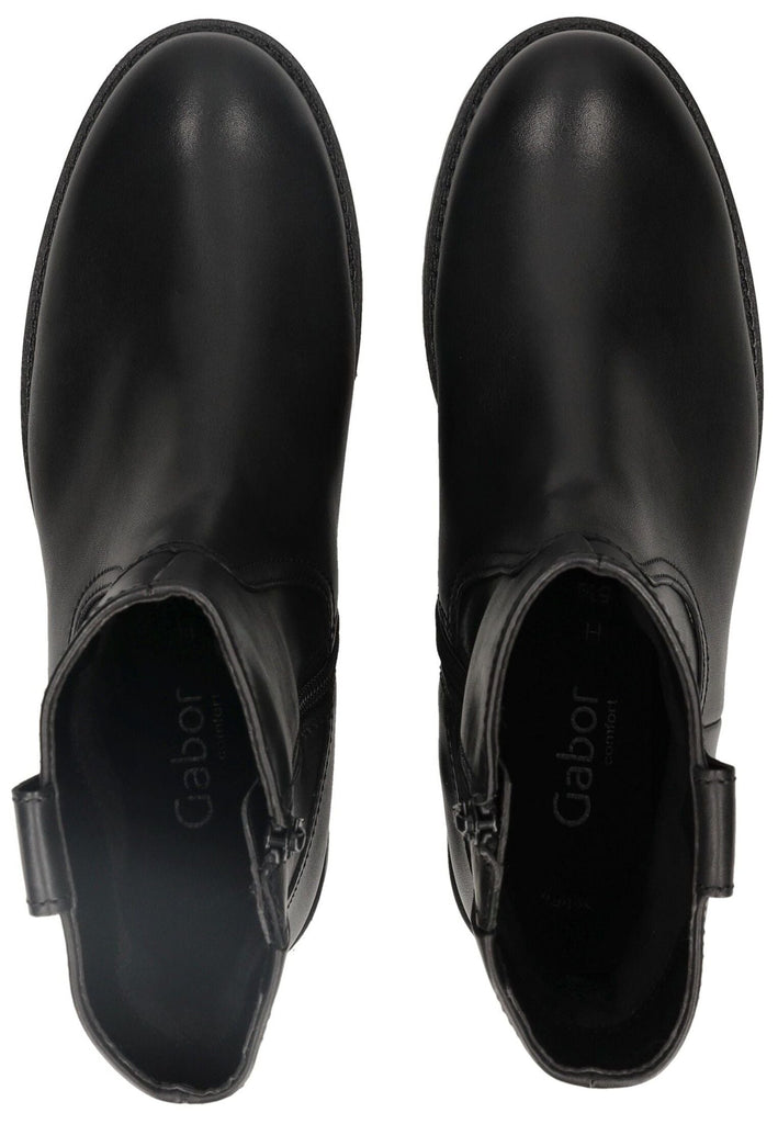 Gabor Comfort Stiefelette Leder Schwarz