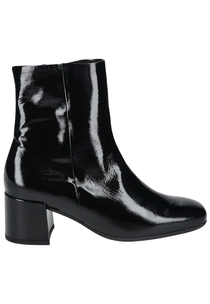 Gabor Comfort Stiefelette Leder Schwarz Lack Warmfutter