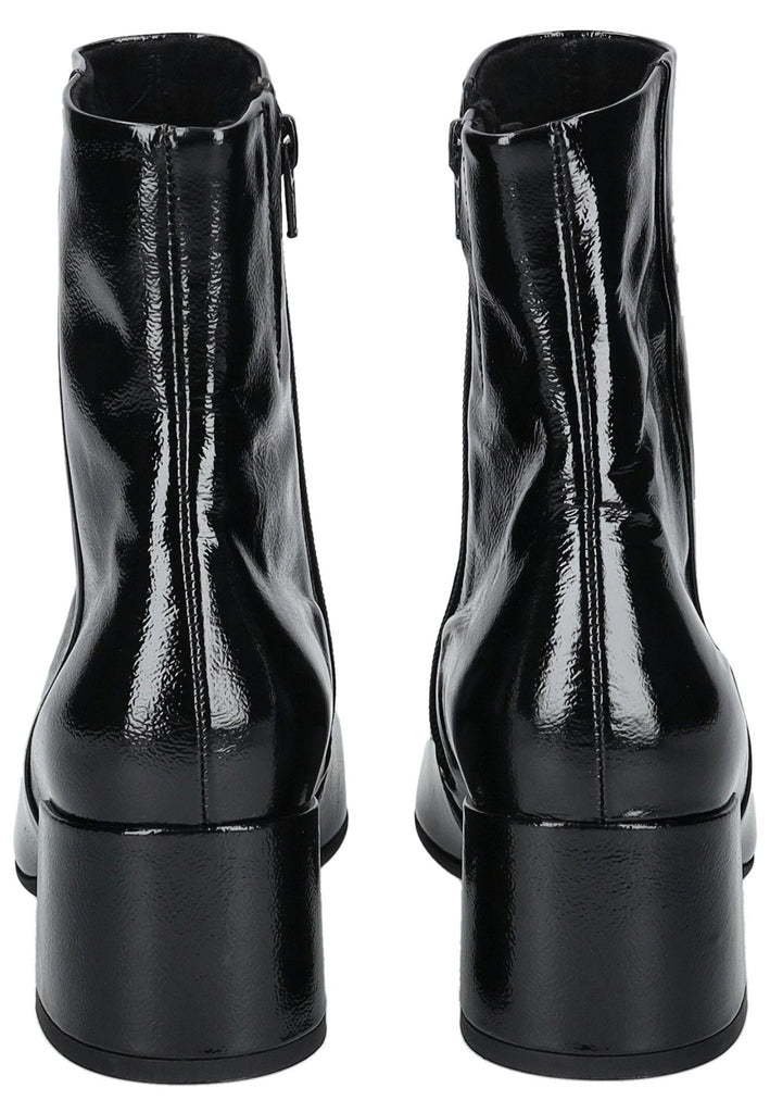 Gabor Comfort Stiefelette Leder Schwarz Lack Warmfutter