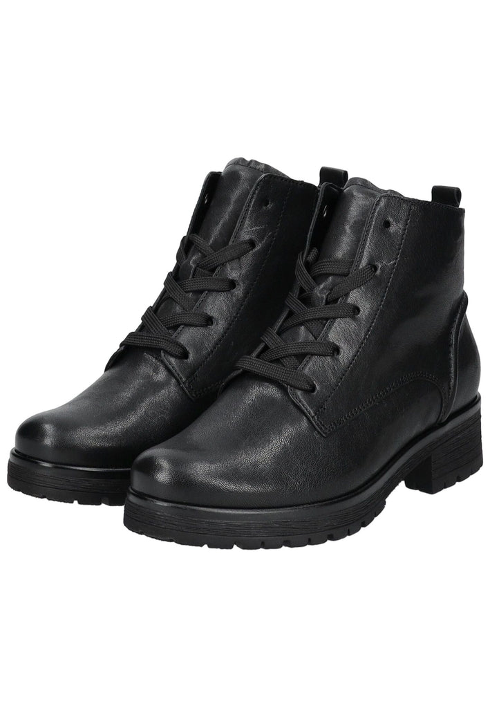 Gabor Comfort Stiefelette Leder Schwarz Warmfutter