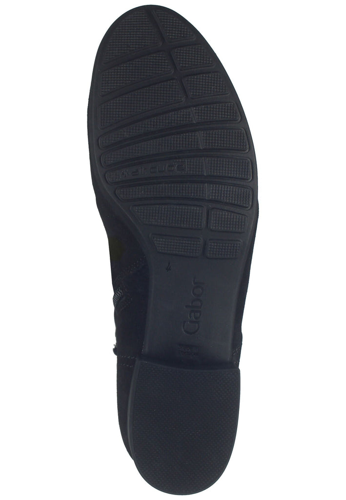 Gabor Comfort Stiefelette Leder Schwarz Warmfutter
