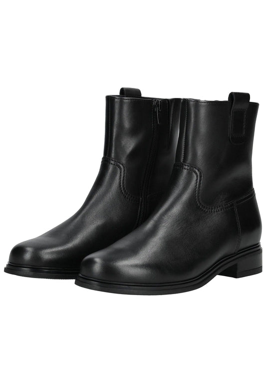Gabor Comfort Stiefelette Leder Schwarz Warmfutter