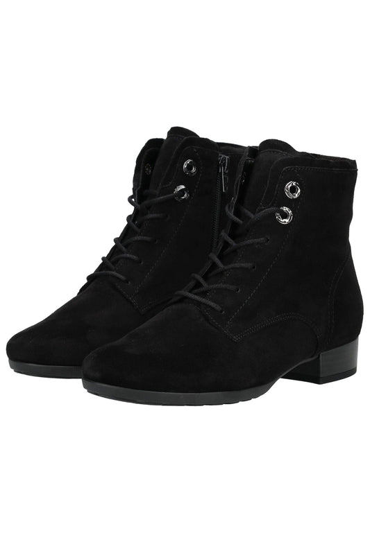Gabor Comfort Stiefelette Leder Schwarz Warmfutter