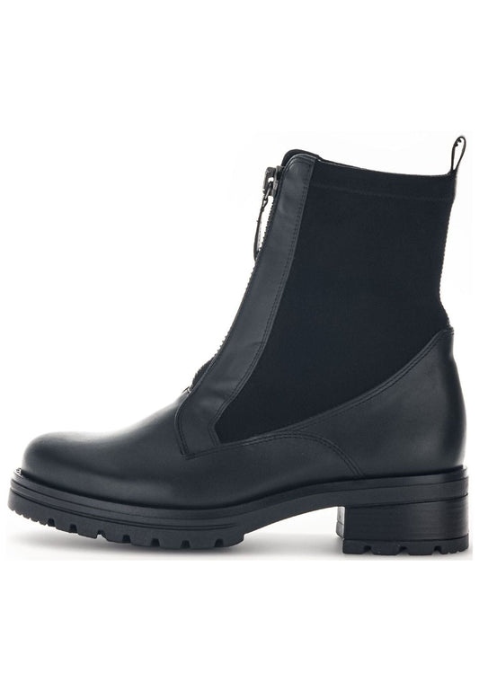 Gabor Comfort Stiefelette Leder/Textil Schwarz