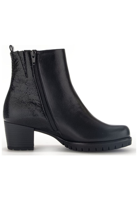 Gabor Comfort Stiefelette Leder/Textil Schwarz