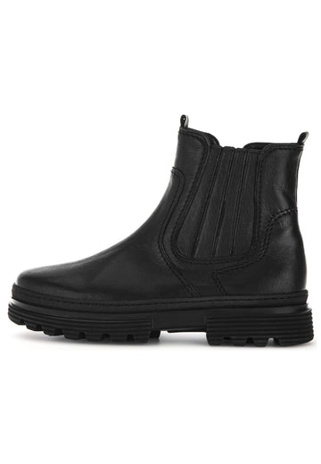 Gabor Comfort Stiefelette Leder/Textil Schwarz Warmfutter