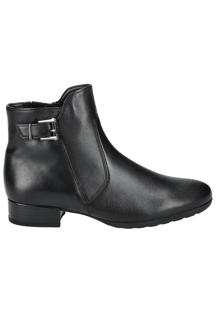 Gabor Comfort Stiefelette Nappaleder Schwarz Warmfutter