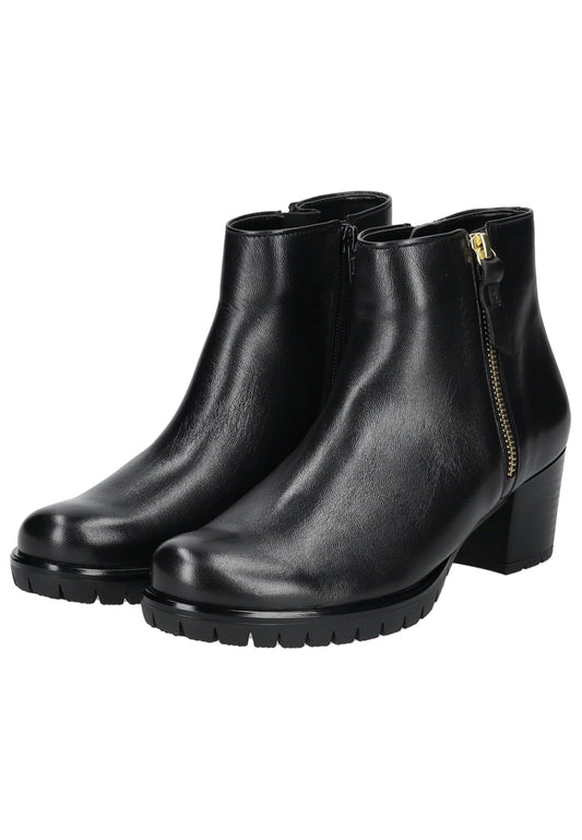 Gabor Comfort Stiefelette Nappaleder Schwarz Warmfutter
