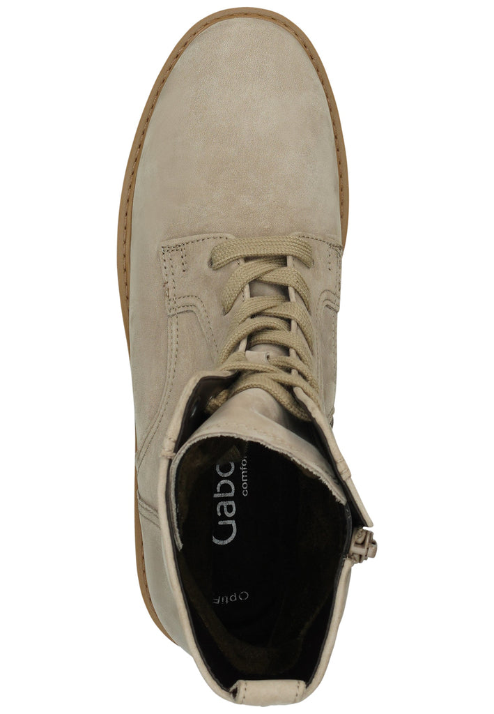 Gabor Comfort Stiefelette Nubukleder Beige