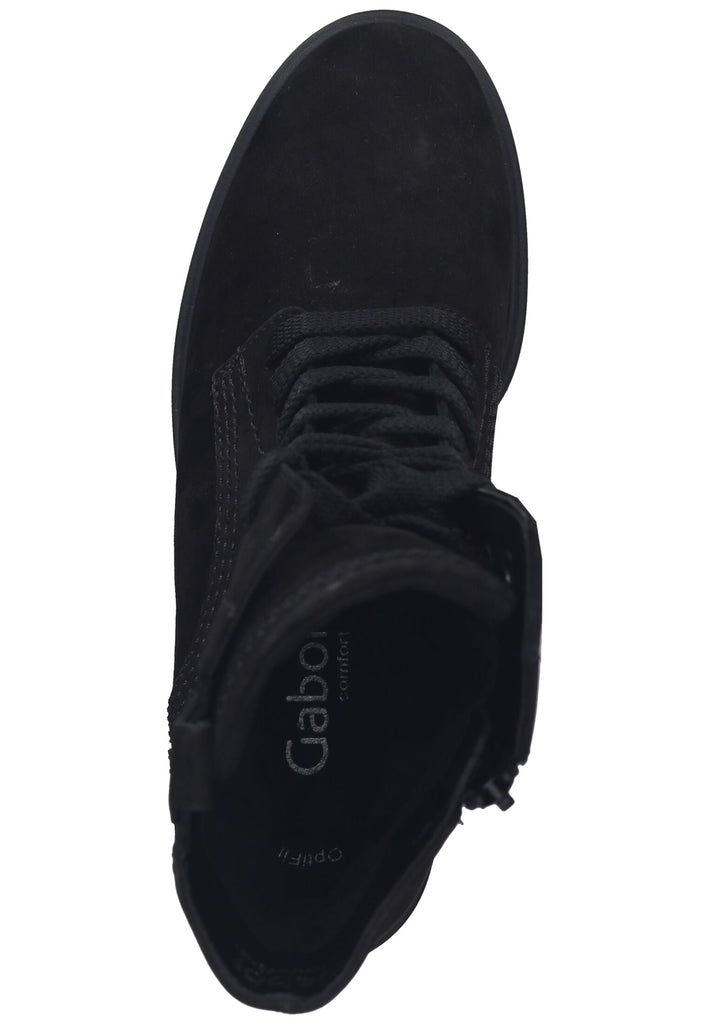 Gabor Comfort Stiefelette Nubukleder Schwarz