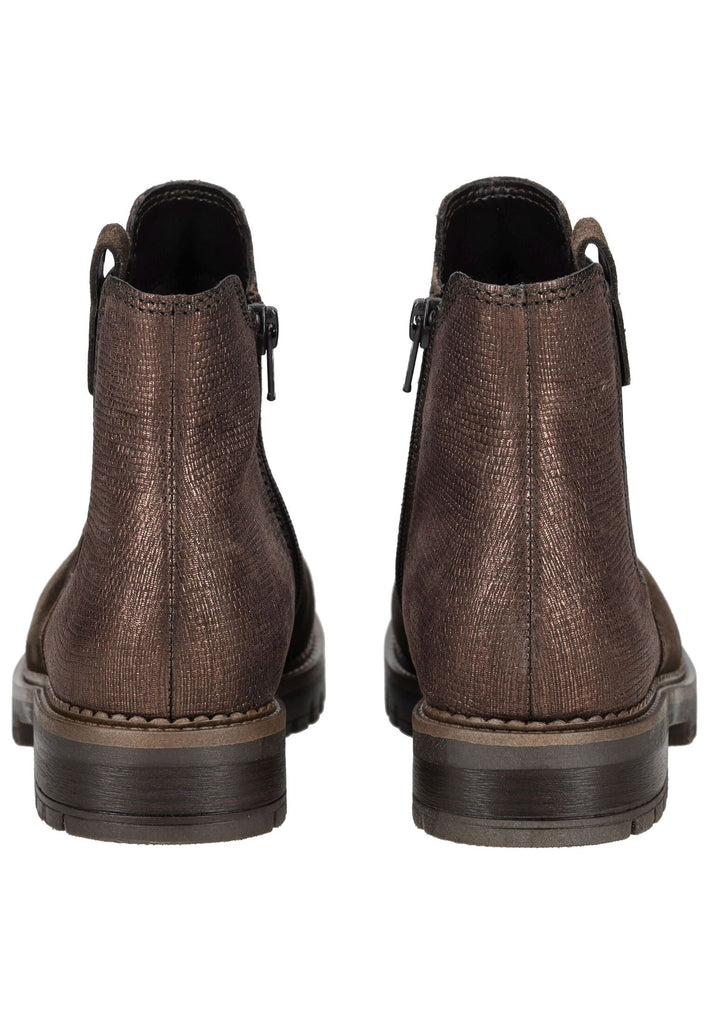 Gabor Comfort Stiefelette Veloursleder Braun