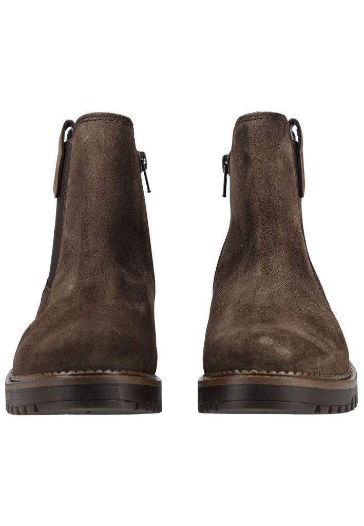 Gabor Comfort Stiefelette Veloursleder Braun