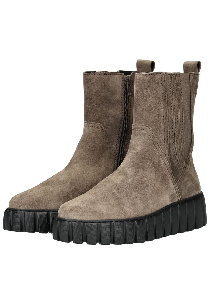 Gabor Comfort Stiefelette Veloursleder Braun