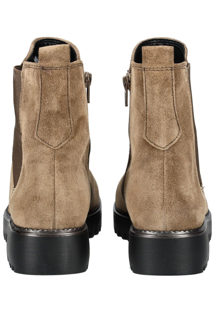 Gabor Comfort Stiefelette Veloursleder Braun/Grau