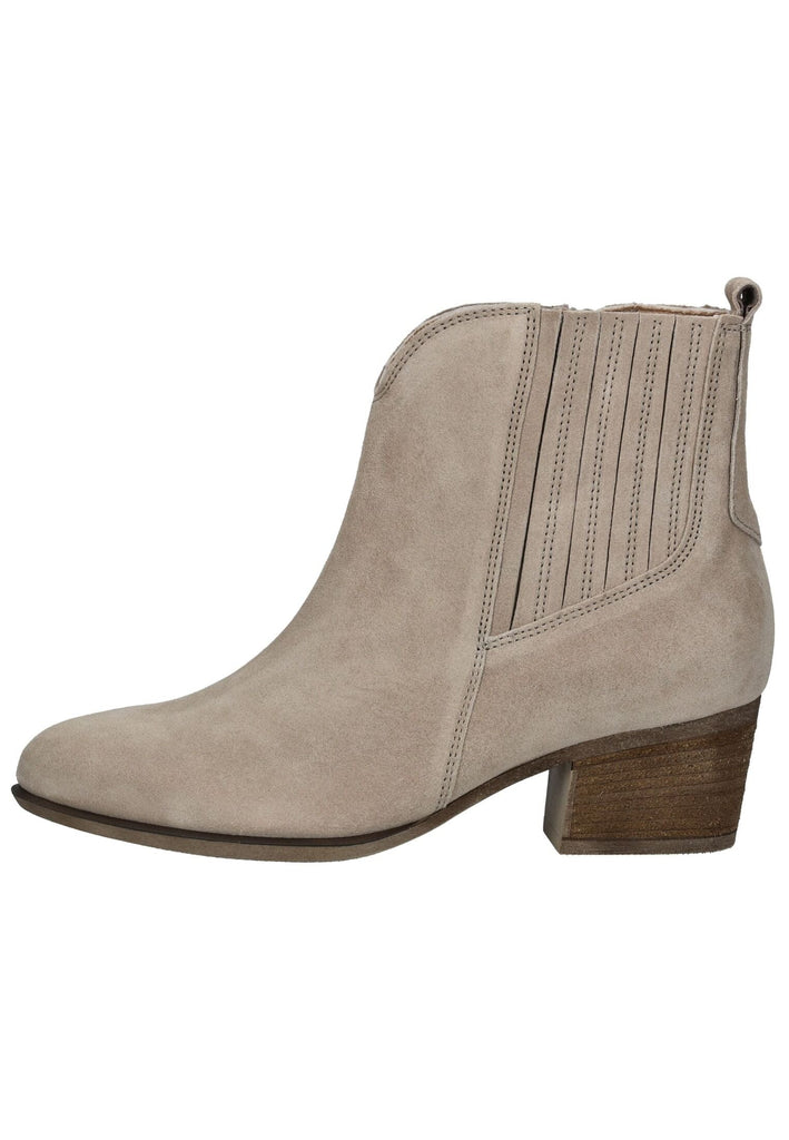 Gabor Comfort Stiefelette Veloursleder Creme