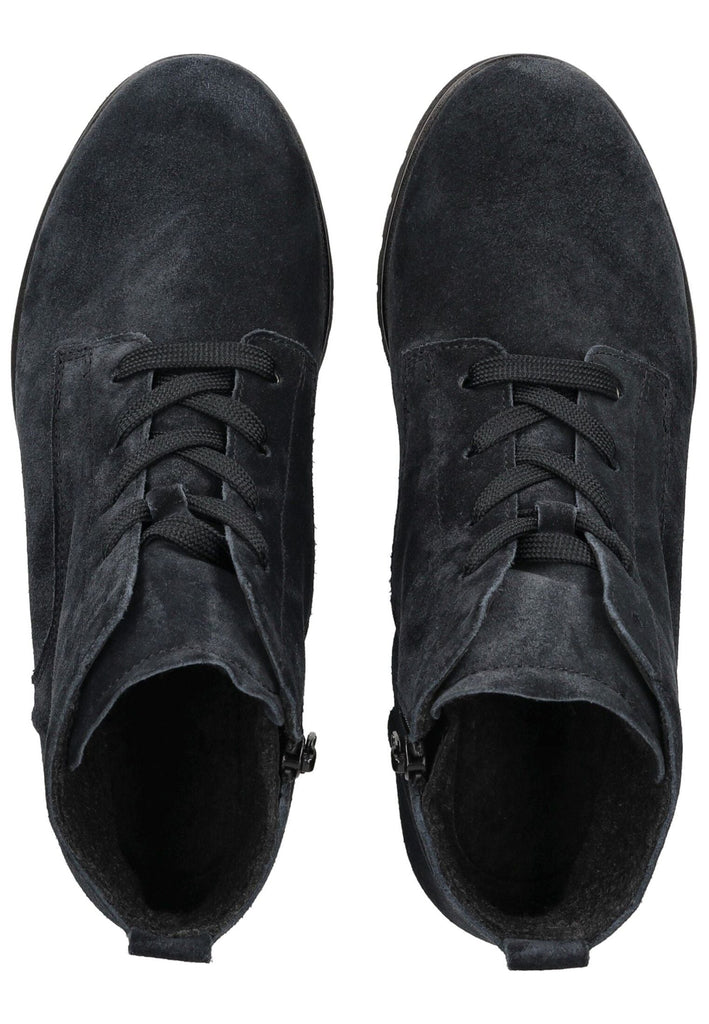 Gabor Comfort Stiefelette Veloursleder Dunkelblau Warmfutter