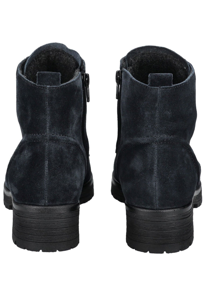 Gabor Comfort Stiefelette Veloursleder Dunkelblau Warmfutter