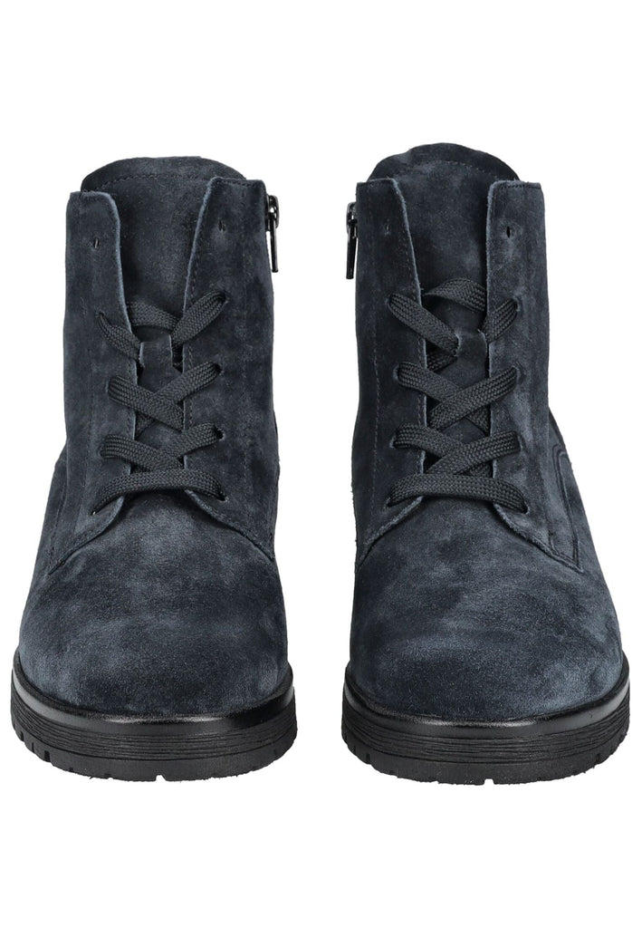 Gabor Comfort Stiefelette Veloursleder Dunkelblau Warmfutter