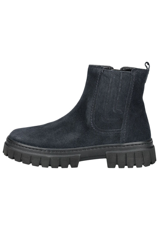 Gabor Comfort Stiefelette Veloursleder Dunkelblau Warmfutter