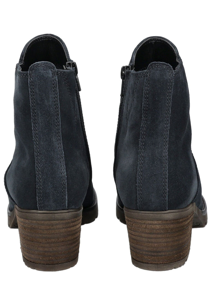Gabor Comfort Stiefelette Veloursleder Dunkelblau Warmfutter