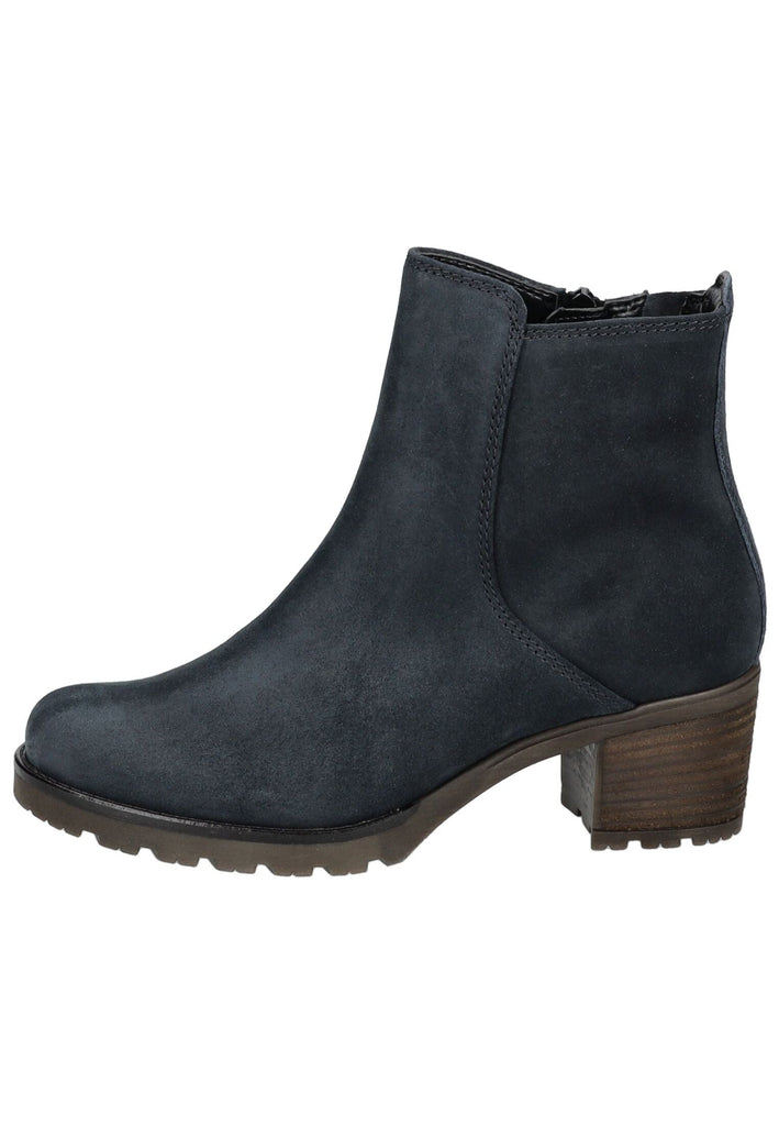 Gabor Comfort Stiefelette Veloursleder Dunkelblau Warmfutter