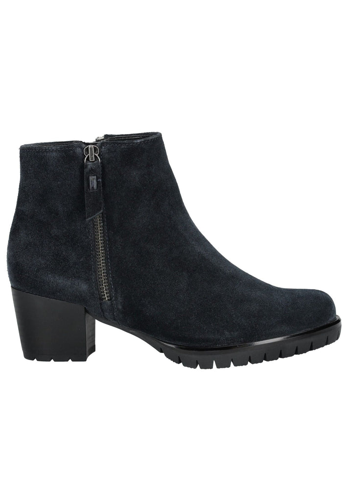 Gabor Comfort Stiefelette Veloursleder Dunkelblau Warmfutter