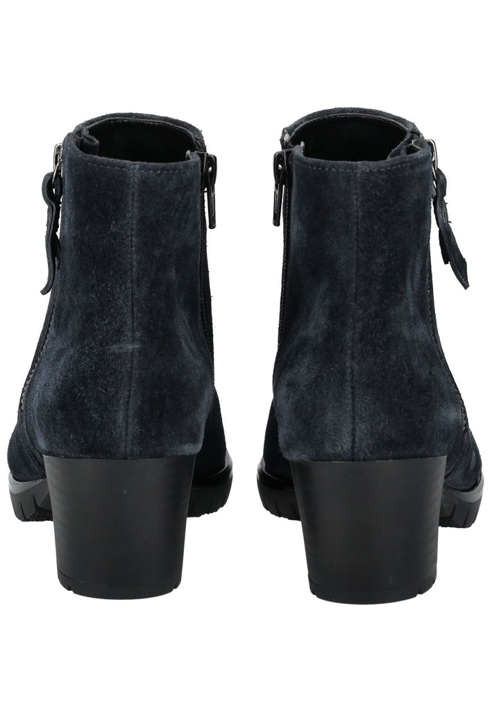 Gabor Comfort Stiefelette Veloursleder Dunkelblau Warmfutter