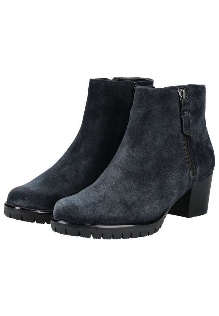 Gabor Comfort Stiefelette Veloursleder Dunkelblau Warmfutter