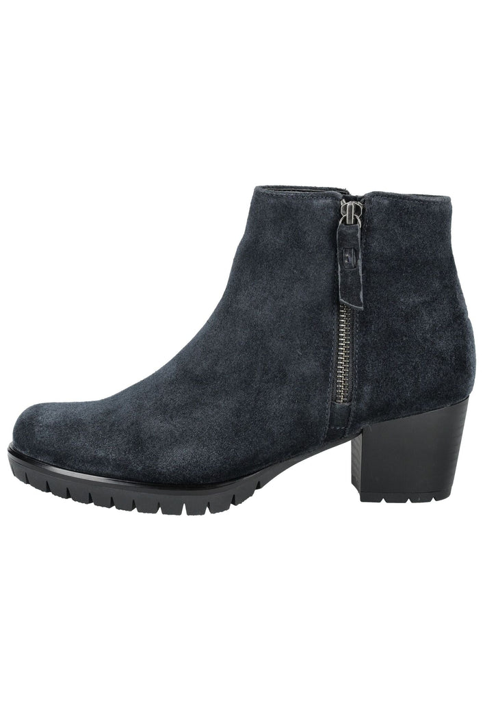 Gabor Comfort Stiefelette Veloursleder Dunkelblau Warmfutter