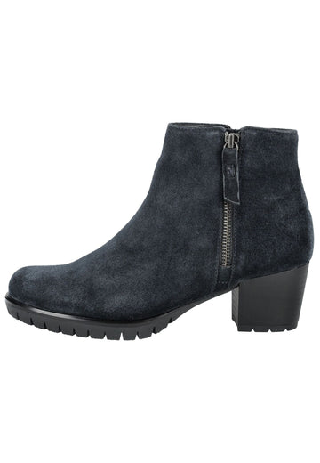 Gabor Comfort Stiefelette Veloursleder Dunkelblau Warmfutter